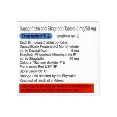 DAPAGLYN S 5/50 Tablet 10's - Diabetes-Ant