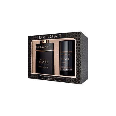 Bvlgari Man in Black Set (Eau de Parfum 100ml + Deo Stick 75g) 175 ml - Men Perfumes (Edt/Edp)