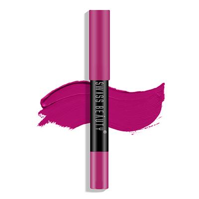 Swiss Beauty Stay On Lip Crayon - ( 9 Fuschia Pink) 3.5gm - Lipsticks