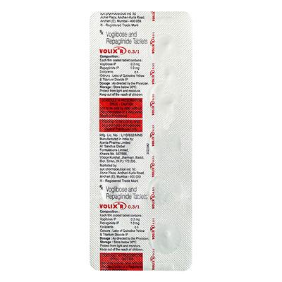 VOLIX R 0.3/1 Tablet 10's - Diabetes-Ant