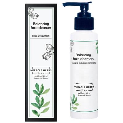 Miracle Herbs Balancing Face Cleanser Rose And Cucumber 100 ml - Face Wash & Cleansers