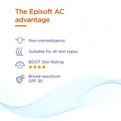 Episoft AC Moisturiser with Microencapsulated Sunscreen UVA/UVB SPF 30 75gm - Body Sunscreen