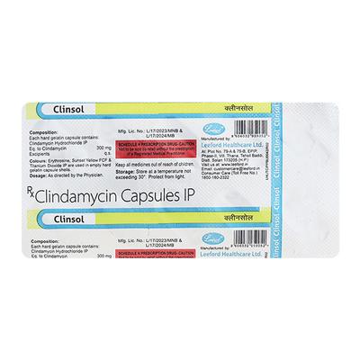 CLINSOL Capsule 10's - Bacterial Infections-OAB