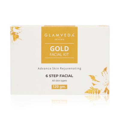 Glamveda Gold Rejuvenating Facial Kit 110 gm - Facial Kits