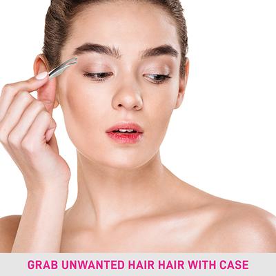 Vega Tweezer - Slant Tip, Silver, (TW-03) 15 gm - Tweezers