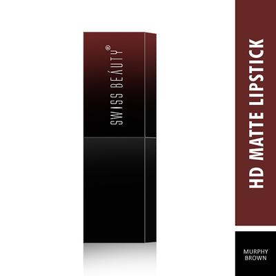 Swiss Beauty HD Matte Lipstick - (Murphy Brown) 3.5 gm - Lipsticks