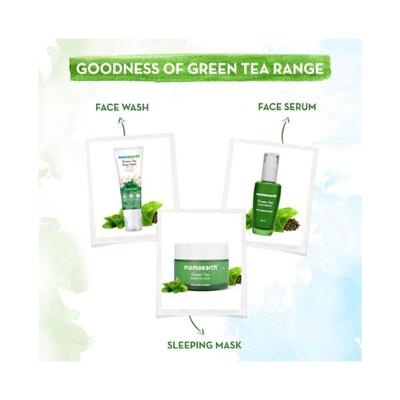 Mamaearth Green Tea Sleeping Mask with Green Tea & Collagen for Open Pores 50 ml - Masks & Peels