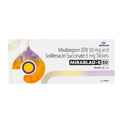 MIRABLAD S 50 Tablet 10's - Bladder And Prostate Disorders-Dru