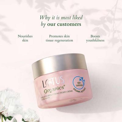 Lotus Organics Precious Brightening Night Creme 30 gm - Night Cream