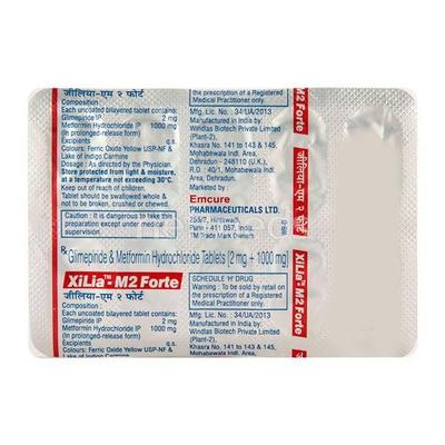 Xilia M 2mg Forte Tablet 10'S - Diabetes-Ant