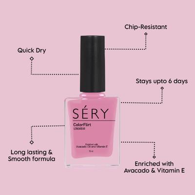SERY Colorflirt Nail Paint- Wild Orchid 10 ml - Nail Polish