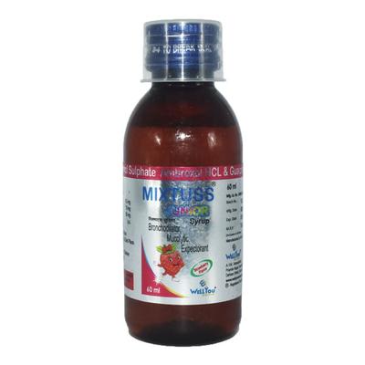 MIXTUSS STRAWBERRY FLAVOUR JUNIOR Syrup 60ml - Asthma/COPD-Ast