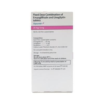 Glyxambi 25/5mg Tablet 10'S - Diabetes-Ant