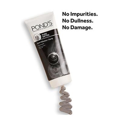 Pond's Pure Detox Anti - Pollution Purity Face Wash With Activated Charcoal 100 gm - Face Washes