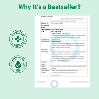 Aravi Organic 100% Pure Natural Rosemary Essential Oil For Hair Growth and Nourish Skin 100 ml - Essential Oils