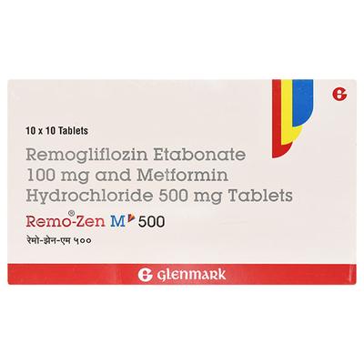 REMO ZEN M 500mg Tablet 10's - Diabetes-Ant