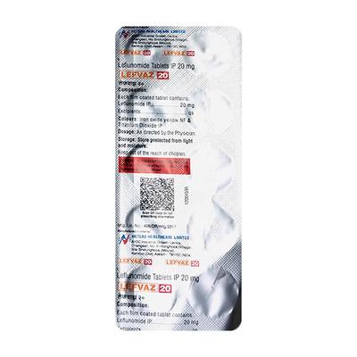 LEFVAZ 20 Tablet 10's - Rheumatoid Arthritis-Dis
