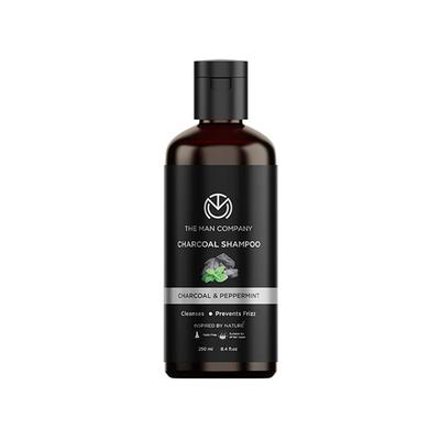 The Man Company Charcoal Shampoo for Oily Scalp - Peppermint & Clove 250 ml - Shampoos
