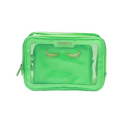 Colorbar Lips and Lashes Box Pouch - Neon Green 1's - Makeup Pouches