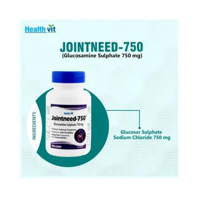 Healthvit Jointneed-750 Glucosamine Sulphate-Tablets 60's - Calcium And Minerals