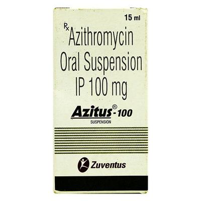 Azitus 100mg Suspension 15ml - Bacterial Infections-Mac