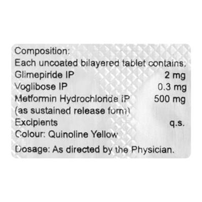 JUBIGLIM MV 2+ Tablet 15's - Diabetes-Ant