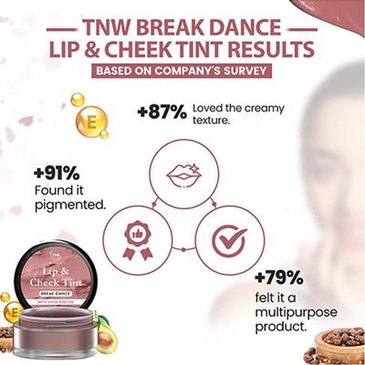 Tnw The Natural Wash Break Dance Lip & Cheek Tint with Avocado Oil 5gm - Lip Stains & Tints
