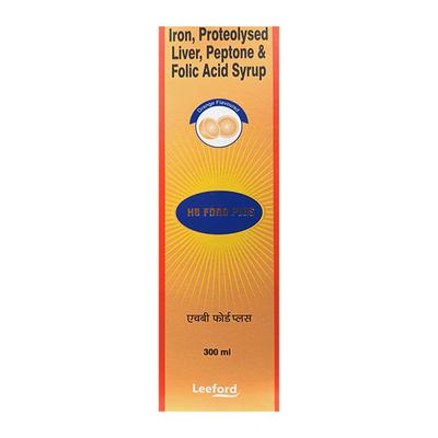 HB FORD PLUS Orange Flavour Syrup 300ml - Iron Supplement/Anaemia-Vma