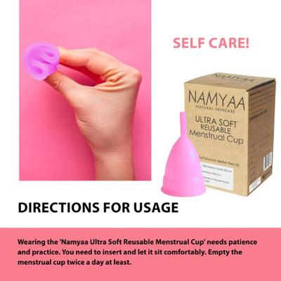 Namyaa Ultra Soft Small Reusable Menstrual Cup 50 gm - Menstrual Cups