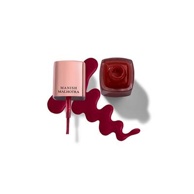 Manish Malhotra Beauty By MyGlamm Gel Finish Nail Lacquer-Secret Crimson 10 ml - Nail Polish