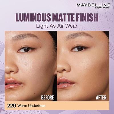Maybelline New York Super Stay Lumi-Matte Liquid Doundation 30H Longwear Yet Light-As-Air 220 35 ml - Foundation
