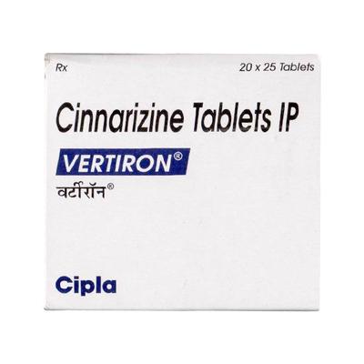 Vertiron 25mg Tablet 25'S - Vertigo-Ant
