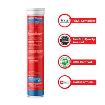 Fast&Up Activate Pre-Training Drink L-Arginine L-Carnitine 1500 mg Effervescent Tablet - Orange Flavour 20's - Workout Essentials