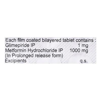 Glimestar M1 Forte Tablet 30'S - Diabetes-Ant