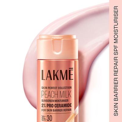 Lakme Peach Ceramide Moisturizer with SPF 30| For Dry Skin, Normal Skin & Sensitive Skin 120ml - Face Moisturizers