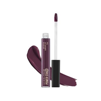 Avon True Powerstay 16 Hours Liquid Lip- Power On Plum 7 ml - Liquid Lipsticks