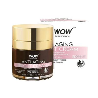 WOW Skin Science Anti Aging Night Cream- Anti wrinkles and Fine lines 45 ml - Night Cream
