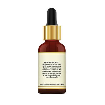 KHADI NATURAL BASIL ESSENTIAL OIL 15 ml - Essential Oils