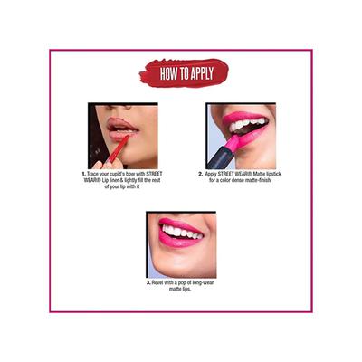 Streetwear Matte Lipstick - Pleasing Pink 4.2 Gm - Lipsticks