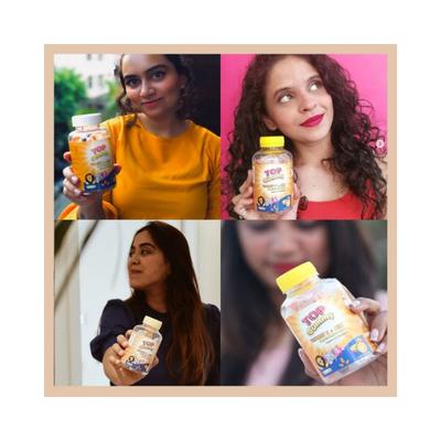 Top Gummy Vitamin C Zinc For Immune Support Orange Flavor Gummies Gluten, Soy & Dairy Free 30's - Multi-Vitamins