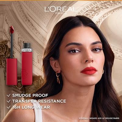 Loreal Paris Infallible Matte Resistance Liquid Lipstick, French Kiss 245 5ml - Liquid Lipsticks