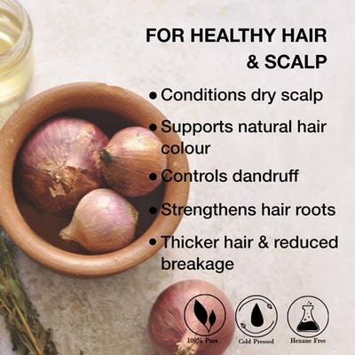Soulflower Herbal Onion Hair Growth Oil 120 gm - Hair Oils