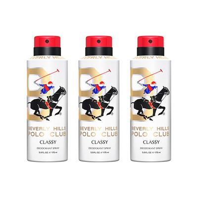 Beverly Hills Polo Club Classy Deo No.9 Trio Pack + Sports No.9 Shower Cream 3-in-1 Set For Men 675 ml 1's - Deodorants/Roll-Ons