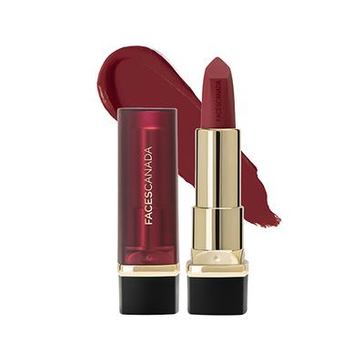 Faces Canada Comfy Matte Creme Lipstick - To The Point 19, Application 4.2gm - Lipsticks