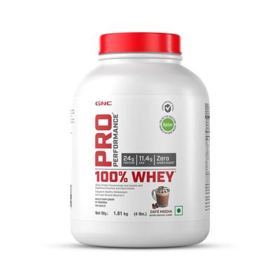 GNC Pro Performance 100% Whey Protein Powder - Cafe Mocha 1.81 kg - Whey Proteins