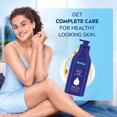Nivea 72 Hour Nurishing Body Milk Intense Moisture Lotion for Dry to Very Dry Skin 600 ml - Lotions & Creams