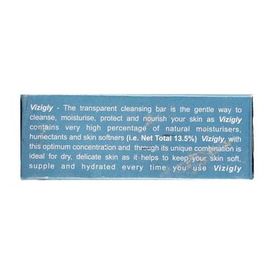 VIZIGLY TRANSPARENT Bathing Bar 75gm - Dry Skin-Emo