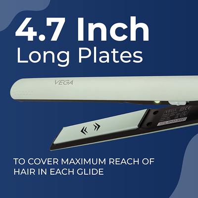 Vega Argan Shine Hair Straightener with Argan Oil Infused 3D Floating Plates, Green, (VHSH-33) 1's - Hair Dryers