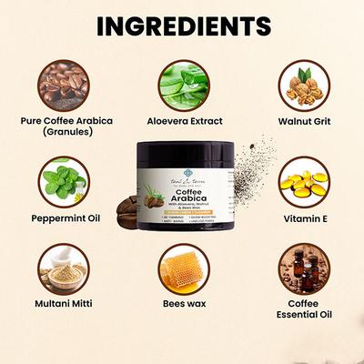 Teal & Terra 3-In-1 Face Mask Coffee Arabica 100 gm - Face Packs