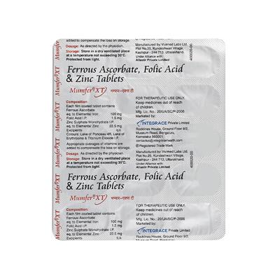 Mumfer XT Tablet 15'S - Iron Supplement/Anaemia-Vma
